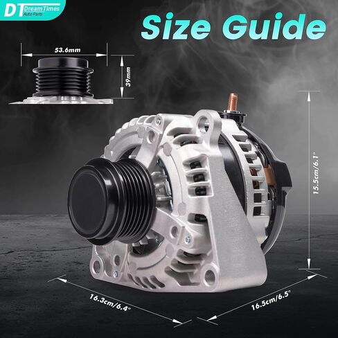 High Output Alternator for-Honda Odyssey 2008-2010 Pilot 2009-2011 for-Ridgeline For-Acura MDX ZDX 2010-2013 RL TL TSX 130Amp 12V CW 6-Groove Pulley 31100-RGW-A01 11391 in Saudi Arabia