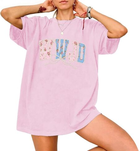 WWJD Oversized T-Shirt Aesthetic Floral Christian Shirts for Women in Saudi Arabia