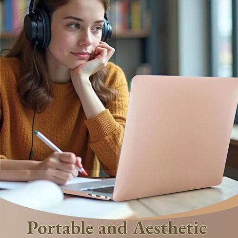 Compatible with MacBook 12 Inch Case Cover A1931 A1534 2015 2016 2017 2018 Released, Metal Protective Laptop Case and Keyboard Skin for MacBook Retina 12", Gold in Kuwait