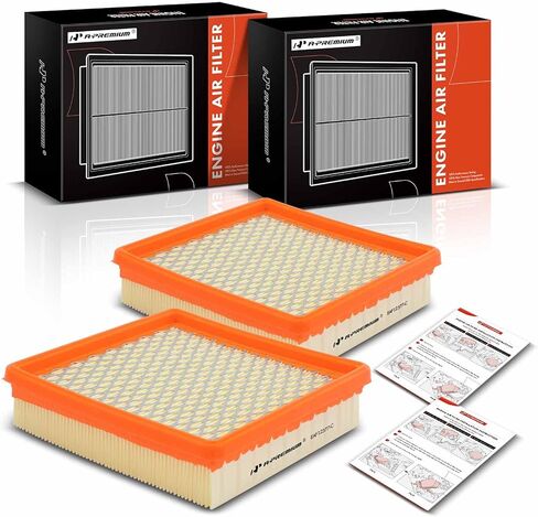 فلتر هواء محرك A-Premium 2-PC متوافق مع شيفروليه كامارو 1985 1986 1987 1988 1989 1990 1991 1992 1993 1994 1995، 2.8L 5.0L 5.7L، لوحة مرنة، استبدال # 25043246 in Saudi Arabia