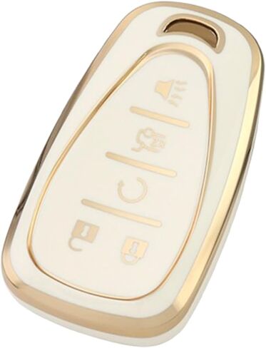 Key Fob Cover for Chevy Equinox: 5 Buttons Key Fob Case Fit for Chevy Traverse Blazer Equinox Malibu Traiblazer Cruze Sonic 2016-2023丨TPU Remote Keyless Key Fob Case ‎HYQ4EA (Black) in Kuwait