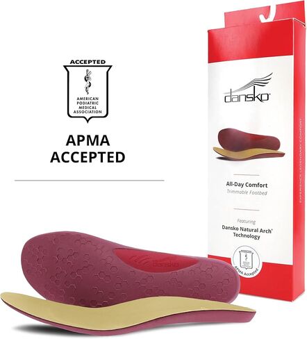 Dansko Women's Trimmable All-Day Comfort Footbed with Dansko Natural Arch Technology - Lightweight EVA for Flexibility and Softness, Arch Stabilizer for All-Day Support Medium in Saudi Arabia