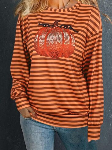 Women's Printed Hoodie With Round Neck, Long Sleeved Loose Top, Fashionable Casual Clothing in Saudi Arabia
