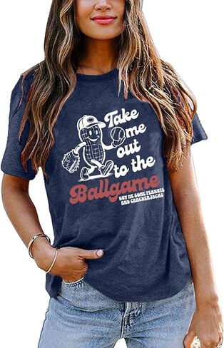 Take Me Out to The Ballgame Shirts for Women Baseball Tshirt in Saudi Arabia