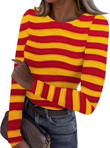 Basic Long Sleeve Shirts for Women Slim Fit Ireland Clover Print Tops Tight Cute Heart Pattern Going Out Tops in Saudi Arabia