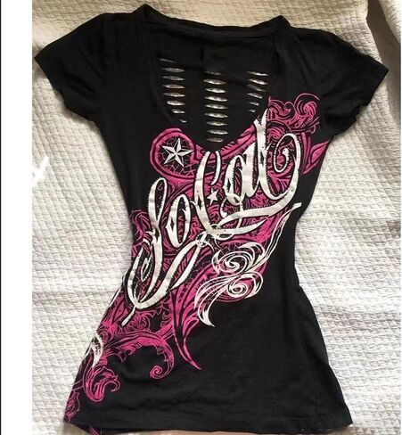 Y2k Graphic T Shirts Mcbling Clothes Emo Grunge Shirt Punk 2000s Clothing Vintage 90s Tees Goth Tops Streetwear in Saudi Arabia