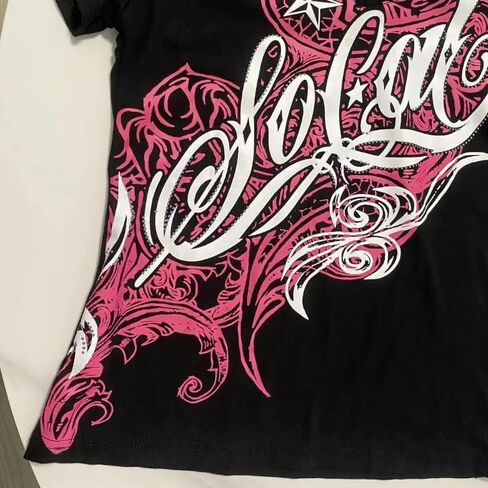 Y2k Graphic T Shirts Mcbling Clothes Emo Grunge Shirt Punk 2000s Clothing Vintage 90s Tees Goth Tops Streetwear in Saudi Arabia