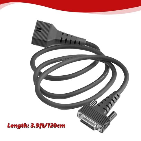 JUTA Main Cable Fit for Ancel FX2000 FX3300 FX6000 FX6100 DB15 OBD2 Diagnostic Scanner 16-PIN Male to 15-PIN Female OBDII Test Replacement Cable Connector Adapter - 3.9ft/120cm in Kuwait