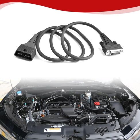 JUTA Main Cable Fit for Ancel FX2000 FX3300 FX6000 FX6100 DB15 OBD2 Diagnostic Scanner 16-PIN Male to 15-PIN Female OBDII Test Replacement Cable Connector Adapter - 3.9ft/120cm in Kuwait