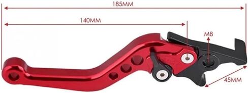 Motorcycle Double Disc Brake Universal CNC Aluminum Handle Lever Modification Accessories(Orange) in Saudi Arabia