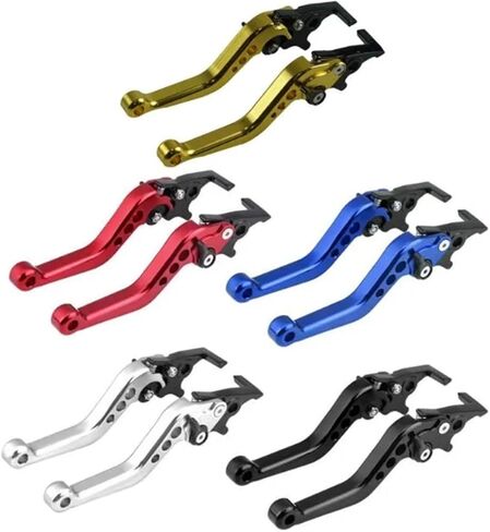 Motorcycle Double Disc Brake Universal CNC Aluminum Handle Lever Modification Accessories(Orange) in Saudi Arabia