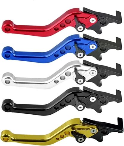Motorcycle Double Disc Brake Universal CNC Aluminum Handle Lever Modification Accessories(Orange) in Saudi Arabia