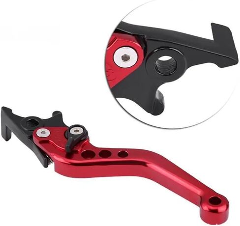 Motorcycle Double Disc Brake Universal CNC Aluminum Handle Lever Modification Accessories(Orange) in Saudi Arabia