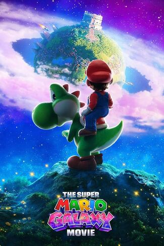 XIHOO The Super Mario Galaxy Movie 2026 Movie Posters for Boys & Girls Bedroom Decor Wall Art Print Gift Poster 16x24, Unframed in Kuwait