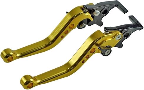 Motorcycle Double Disc Brake Universal CNC Aluminum Handle Lever Modification Accessories(Orange) in Saudi Arabia