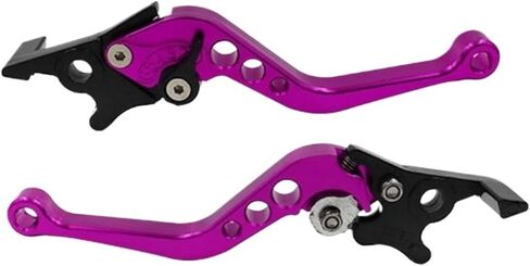 Motorcycle Double Disc Brake Universal CNC Aluminum Handle Lever Modification Accessories(Orange) in Saudi Arabia