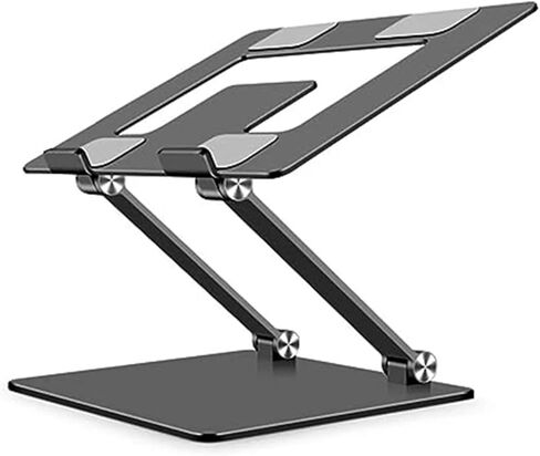 Aluminum Alloy Stand Foldable Metal Heightened Heat Dissipation Stand Silver(Silver) in Saudi Arabia