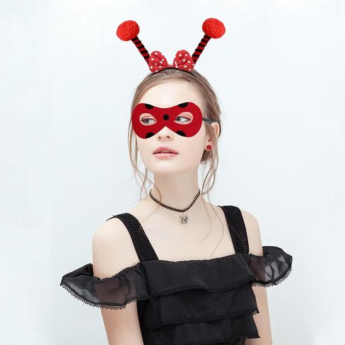 DALJIAFA الهالوين الخنفساء هوائي عقال قناع أقراط قفازات الخنفساء الشعر الأطواق العصابات النساء الحيوان خوذة هيرباند رئيس Boppers تأثيري اللباس حفلة تنكرية مهرجان عيد ميلاد حزب الملحقات in Kuwait