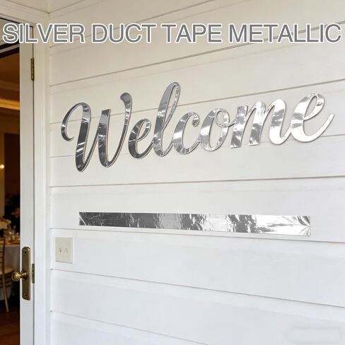 Easy 99 Metallic Tape Mirror Tape Duct Tape DIY Decorative Tapes, 2.4 Inches x 55 Yards (Gold) in Kuwait