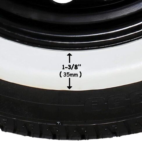 PORTAWALL 12' إطار جانبي أبيض للحائط Portawall Topper مجموعة من 4 حلقات إطار مطاطية. غطاء إطار جداري أبيض لعربة الجولف. in Kuwait