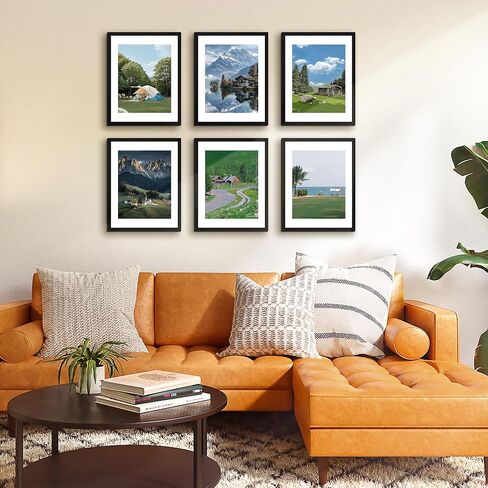 FIXSMITH 11x14 Picture Frame 1 Pack, Photo Frame with HD Plexiglass, Display Pictures 8x10 with Mat or 11x14 Without Mat, Black Picture Frames Collage Wall Decor, Gallary Wall Frame in Kuwait