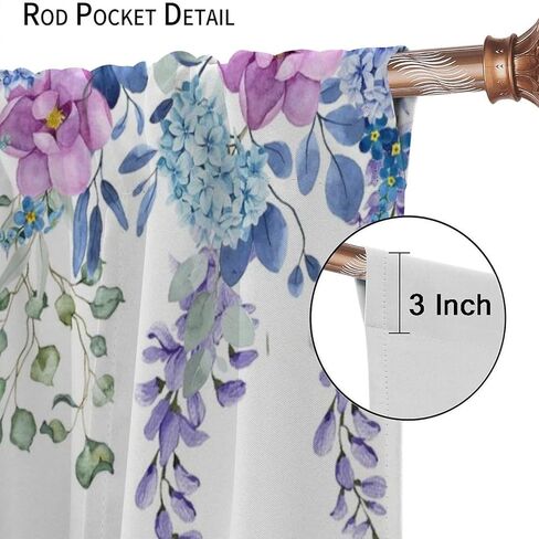 ستارة تعتيم على شكل فراشة، ستائر معالجة للنافذة باللون الأرجواني الزهري باللون الأرجواني الربيعي لغرفة المعيشة والمطبخ والمقهى وغرفة النوم وغرفة الطعام وستائر المكتب، مقاس 42 × 45 بوصة in Kuwait