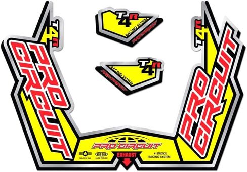 Pro Circuit DC09T4GPR T-4R Exhaust Decal Kit in Kuwait