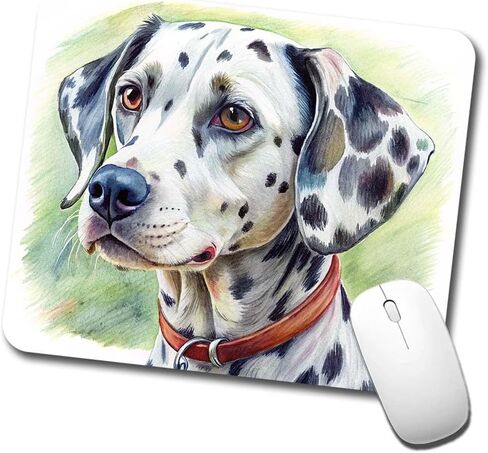 Dalmatian Dog Illustration Low Profile Mouse Pad Mat in Kuwait