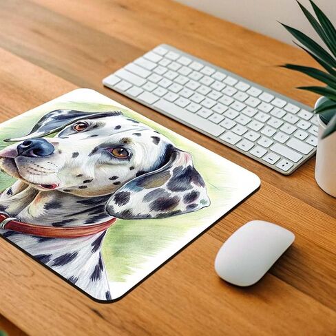 Dalmatian Dog Illustration Low Profile Mouse Pad Mat in Kuwait