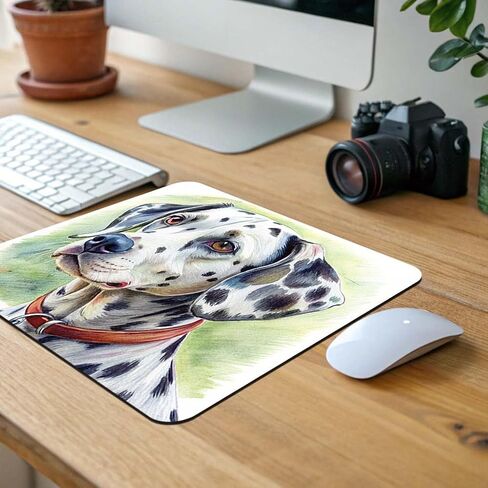 Dalmatian Dog Illustration Low Profile Mouse Pad Mat in Kuwait