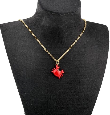BNQL Crab Necklace for Women Crab Lover Gift Sea Animal Lover Gifts Beach Vacation Souvenir Gifts Beach Necklaces Jewelry Gift in Saudi Arabia