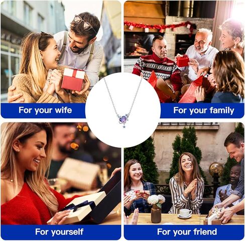 قلادة من الفضة الاسترليني 925 للنساء، قلادة قلادة على شكل كوكب الحب الأرجواني الأنيق، هدية مجوهرات النظام الشمسي المجرة لعيد الحب، سلسلة قابلة للتعديل 16-18 بوصة، ملحقات أساسية متعددة الوظائف مناسبة لمناسبات متعددة وارتداء يومي in Kuwait