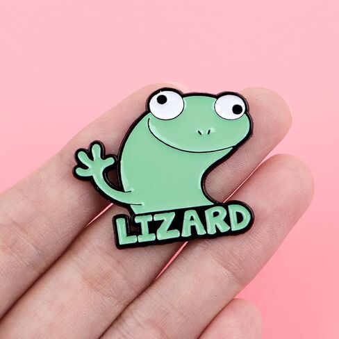 Lizard Shaped Enamel Pin, Lapel Pins Badges On Backpack, Women's Brooch Clothes Gift in Saudi Arabia