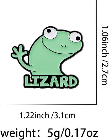 Lizard Shaped Enamel Pin, Lapel Pins Badges On Backpack, Women's Brooch Clothes Gift in Saudi Arabia