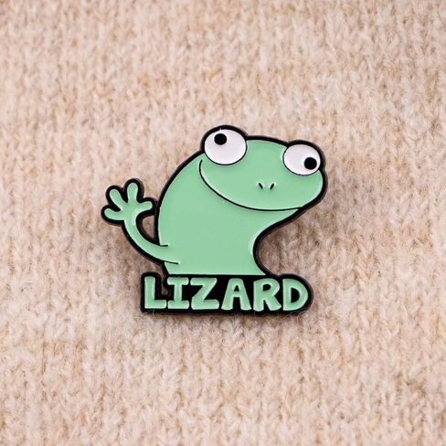 Lizard Shaped Enamel Pin, Lapel Pins Badges On Backpack, Women's Brooch Clothes Gift in Saudi Arabia