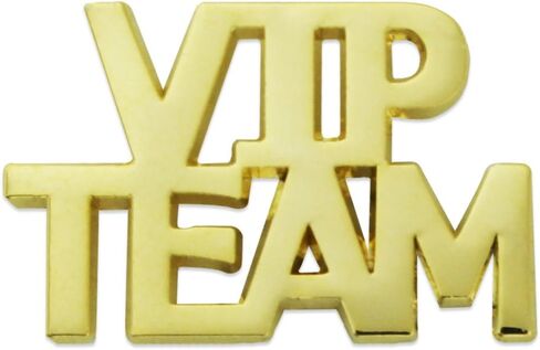 PinMart Gold Plated VIP Team Corporate Lapel Pin in Saudi Arabia