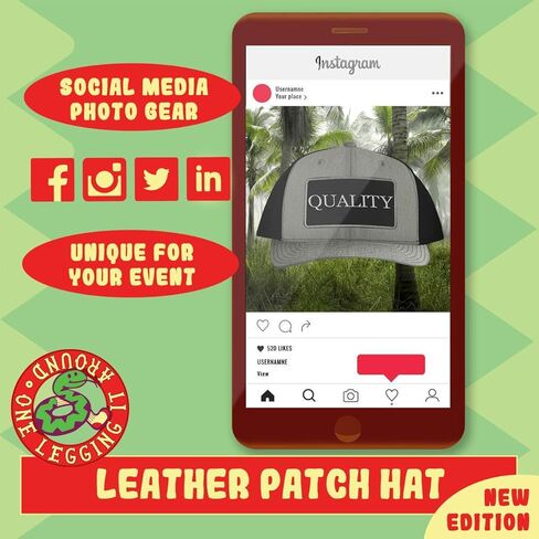 #Homeopathy - Leather Hashtag Black Patch Engraved Trucker Hat in Kuwait