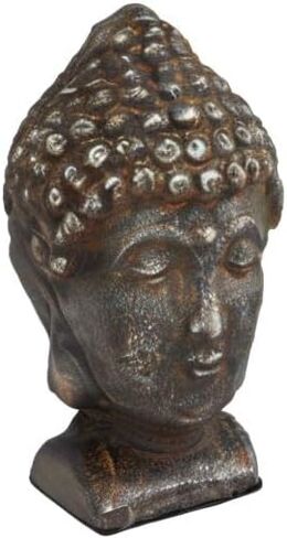 Deco 79 Metal Buddha Bookends with Gold Foil Detail, Set of 2 4" W, 6" H, Gold in Saudi Arabia