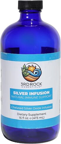 | Silver Infusion 150 PPM Chelated Silver Oxide Spray Dietary Supplement | All Natural Liquid Silver Spray Immune Support Supplement | All Natural Personal Care (2 oz.) in Saudi Arabia