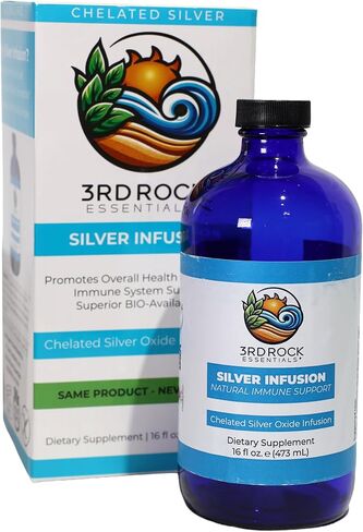 | Silver Infusion 150 PPM Chelated Silver Oxide Spray Dietary Supplement | All Natural Liquid Silver Spray Immune Support Supplement | All Natural Personal Care (2 oz.) in Saudi Arabia