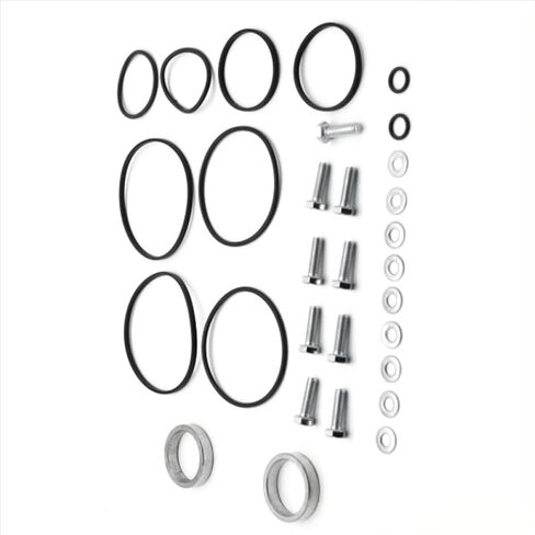 طقم تصليح الأختام المزدوجة المزدوجة 2-pack متوافق مع قطع غيار السيارات والدراجات النارية لـ Vanos M52TU M54 M56 حلقات حشرجة الموت 11361440142 in Kuwait