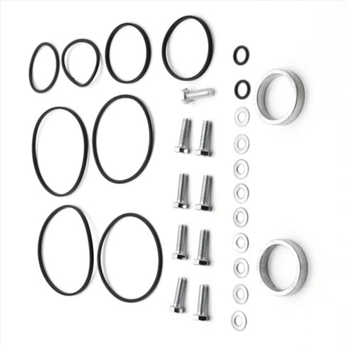 طقم تصليح الأختام المزدوجة المزدوجة 2-pack متوافق مع قطع غيار السيارات والدراجات النارية لـ Vanos M52TU M54 M56 حلقات حشرجة الموت 11361440142 in Kuwait