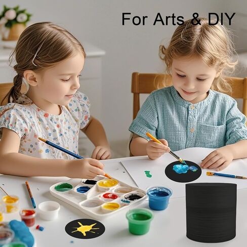 Disposable Paper Bar Coasters 400 Pcs Black 4 Inch Coasters for Drinks ，Absorbent & Non Slip for Bars, Restaurants, Family Gathering DIY Crafts Arts Wedding Use (Black) in Saudi Arabia