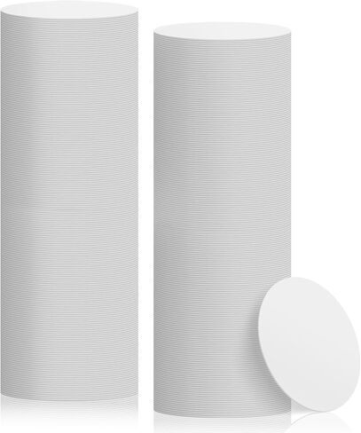 قواعد أكواب ورقية للاستعمال مرة واحدة، 400 قطعة من قواعد الأكواب باللون الأسود مقاس 4 بوصة للمشروبات، ماصة وغير قابلة للانزلاق للحانات والمطاعم والتجمعات العائلية والحرف اليدوية للاستخدام في حفلات الزفاف (أسود) in Kuwait