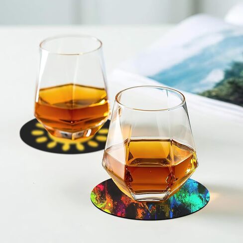 Disposable Paper Bar Coasters 400 Pcs Black 4 Inch Coasters for Drinks ，Absorbent & Non Slip for Bars, Restaurants, Family Gathering DIY Crafts Arts Wedding Use (Black) in Saudi Arabia