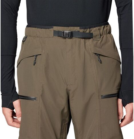 Mountain Hardwear، بنطلون First Tracks - للرجال، Ridgeline/Black، M/Reg in Saudi Arabia