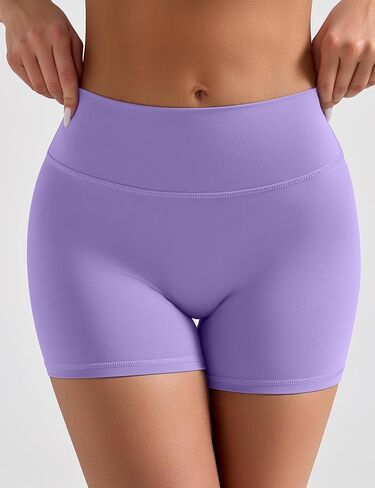 OLCHEE Womens 3 Pack Gym Shorts Booty Hidden Scrunch High Waist No Front Seam Yoga Workout Running Bike Short Butt Lifting in Kuwait