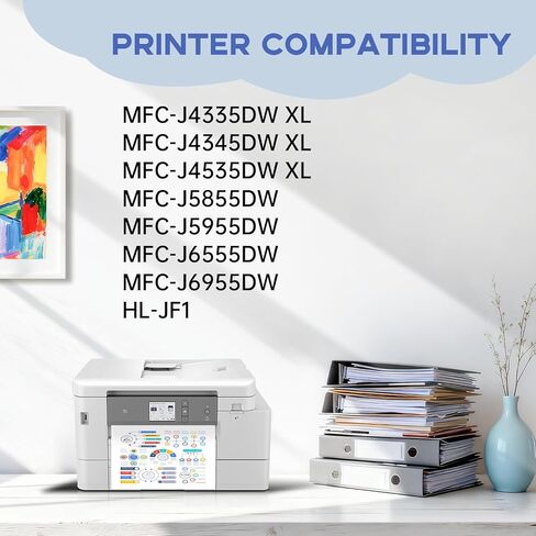 خراطيش حبر Miss Deer LC406 LC406XL عالية الإنتاجية بديلة لأخيه LC406XL LC406، تعمل لطابعة MFC-J4335DW MFC-J4535DW MFC-J5855DW MFC-J6555DW MFC-J6955DW (BK/C/M/Y) in Kuwait