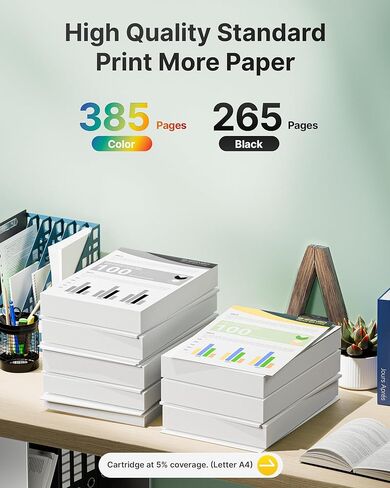 Remanufactured 125 Ink Cartridges Replacement for Epson 125 Ink Cartridges for Epson Stylus NX420 Ink Cartridges Epson 125 T125 Work for NX420 NX520 NX125 NX127 Workforce 320 323 325 Printer (5 Pack) in Kuwait