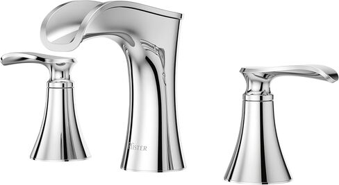 Pfister Jaida Bathroom Sink Faucet, 8-Inch Widespread, 2-Handle, 3-Hole, Spot Defense Brushed Nickel Finish, LF049JDGS in Kuwait